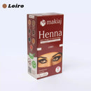 Pó de henna para design de sobrancelhas com fixador - Makiaj