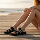 Chinelo feminino leve e confortável para o verão, ideal para praia, passeios e outras ocasiões. Disponível em diversas cores.