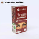 Pó de henna para design de sobrancelhas com fixador - Makiaj