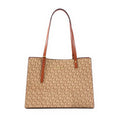 Bolsa de ombro feminina de grande capacidade, compatível com laptop, bolsa de couro impermeável estilo tote para presente casual.