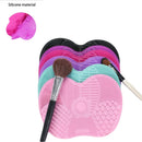 Tapete de Limpeza de Silicone para Maquiagem Ferramenta para Lavar Pincéis Pincéis de Sombra e Base Limpos