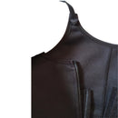 Cinto modelador de cintura com zíper preto e dupla compressão.