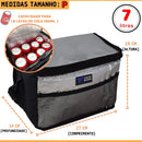 Bolsa Térmica para Almoço 7/24 Litros Bolsa Transversal Compacta Armazenamento Prático com Isolamento Térmico para Viagem