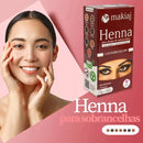 Pó de henna para design de sobrancelhas com fixador - Makiaj