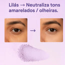 Pó solto Purple Magic Lilac com Vitamina E - Efeito Blur para Garotas da Cidade · Controla a oleosidade · Ilumina olheiras