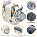Mochila de viagem feminina, mochila multifuncional masculina reforçada, impermeável e expansível para notebook.