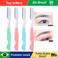 Kit 3 Navalhas para Aparar Sobrancelha Axila Corpo Removedor de pelos faca de barbear