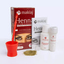 Pó de henna para design de sobrancelhas com fixador - Makiaj