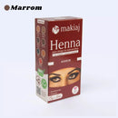 Pó de henna para design de sobrancelhas com fixador - Makiaj