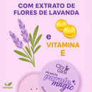 Pó solto Purple Magic Lilac com Vitamina E - Efeito Blur para Garotas da Cidade · Controla a oleosidade · Ilumina olheiras