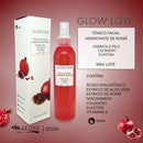 Kit completo com 5 itens: Linha Glow Love Romã Max Love