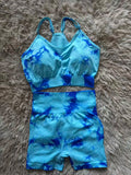 Conjunto de Yoga Feminino Respirável e Macio, composto por Calça Regata e Shorts (Conjunto de 2 Peças)