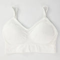 Sutiã feminino sem costura, secagem rápida, respirável, ideal para ioga, academia, corrida, com efeito push-up e à prova de choque.