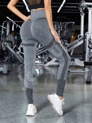 Calças de ioga Calça Legging Esportiva Academia Feminina Cintura Alta Elástica Secagem Rápida Lift Hip Sem Costura Longa Pants