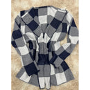 Casaco Camisa de Tricô Feminino Casaco Longo