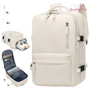 Mochila de viagem feminina, mochila multifuncional masculina reforçada, impermeável e expansível para notebook.