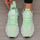 Women's Sports Shoes Mesh Lightweight Soft Sole Jogging Strap Breathable Fashion Sports Walking Casual Tennis Flat Shoes for Men