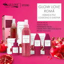 Kit completo com 5 itens: Linha Glow Love Romã Max Love