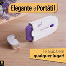 Depilador elétrico feminino para corpo e rosto, com carregamento sem fio.