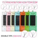 Brasil MedyLashes YY Cílios C/D/LU/M Preto/Marrom Volume Extensão de Cílios 3D/4D/5D/6D/7D/8D Cílios em forma de W para atacado