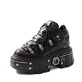 Tênis plataforma feminino/masculino estilo punk heavy metal russo para aumentar a altura (modelo Daddy Shoes).