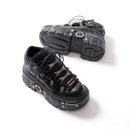 Tênis plataforma feminino/masculino estilo punk heavy metal russo para aumentar a altura (modelo Daddy Shoes).