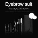 Kit de cuidados com sobrancelhas 8 peças com modelador de sobrancelhas, lápis de sobrancelha e pinça para mulheres e homens, conjunto completo