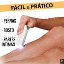 Depilador elétrico feminino para corpo e rosto, com carregamento sem fio.