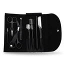 Kit de cuidados com sobrancelhas 8 peças com modelador de sobrancelhas, lápis de sobrancelha e pinça para mulheres e homens, conjunto completo