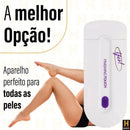 Depilador elétrico feminino para corpo e rosto, com carregamento sem fio.