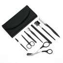 Kit de cuidados com sobrancelhas 8 peças com modelador de sobrancelhas, lápis de sobrancelha e pinça para mulheres e homens, conjunto completo