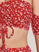 Conjunto sexy de shorts sem alça, ombros descobertos e saia slim para verão em estilo de férias de praia, conjunto feminino sexy slim fit de duas peças